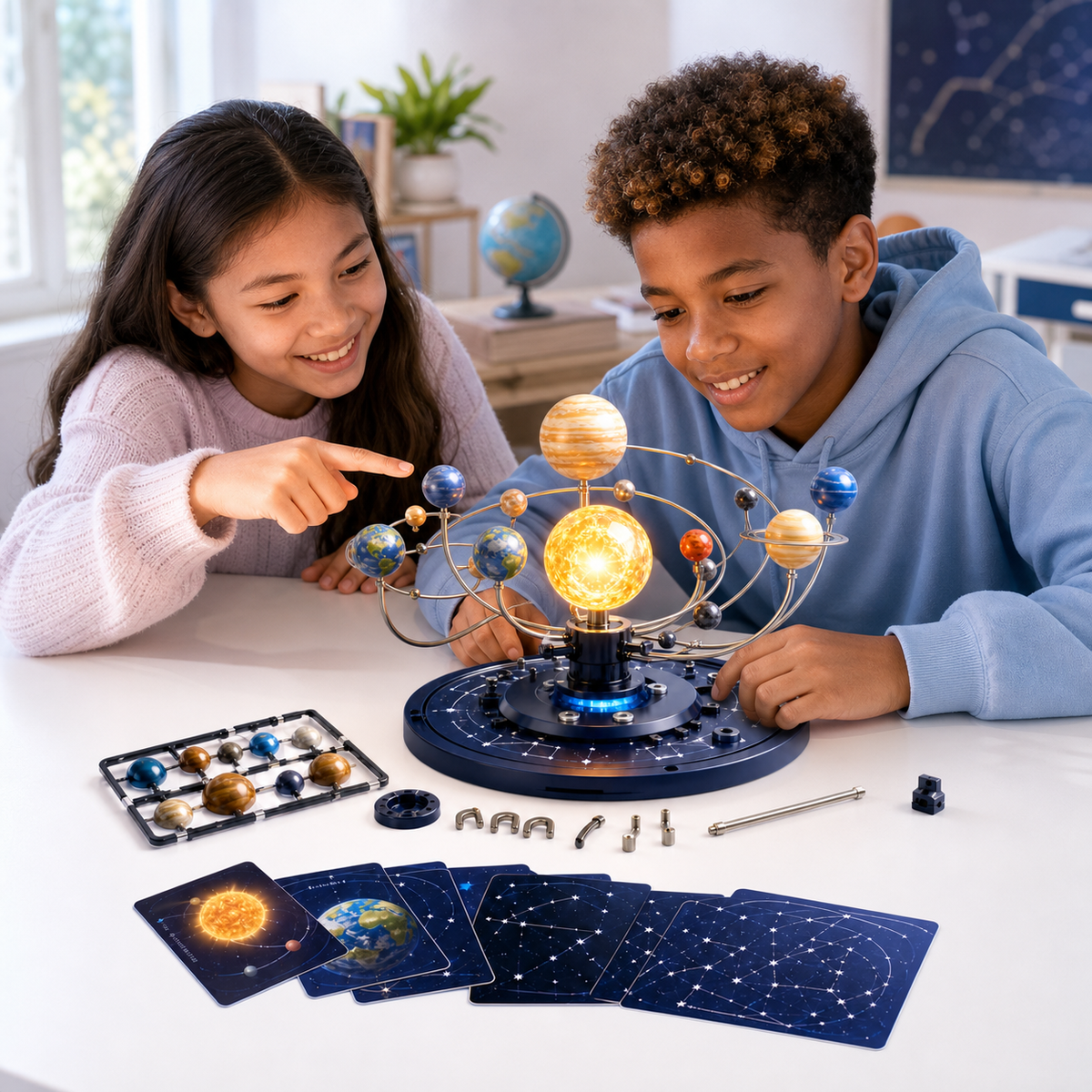 Novariqm Celestial Orbit Builder in a creative learning setting