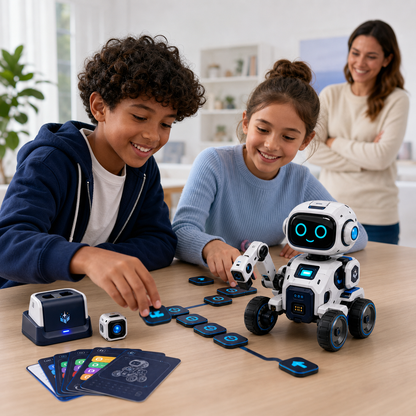 Novariqm NovaBot Explorer Kit in a creative learning setting