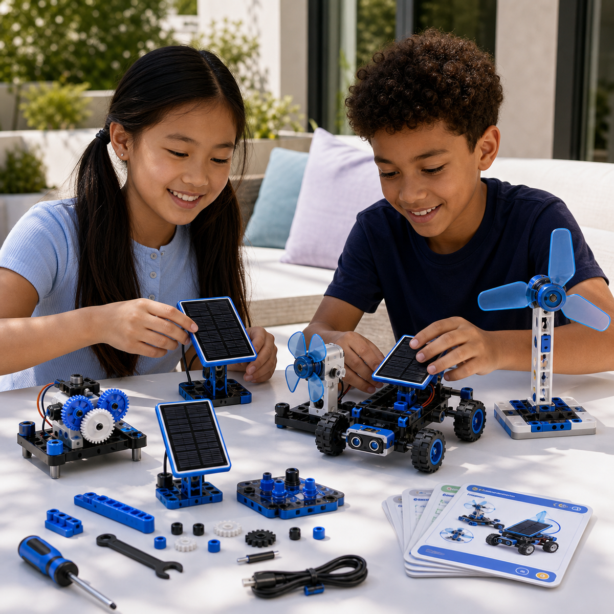Novariqm Solar Spark Experiment Kit in a creative learning setting