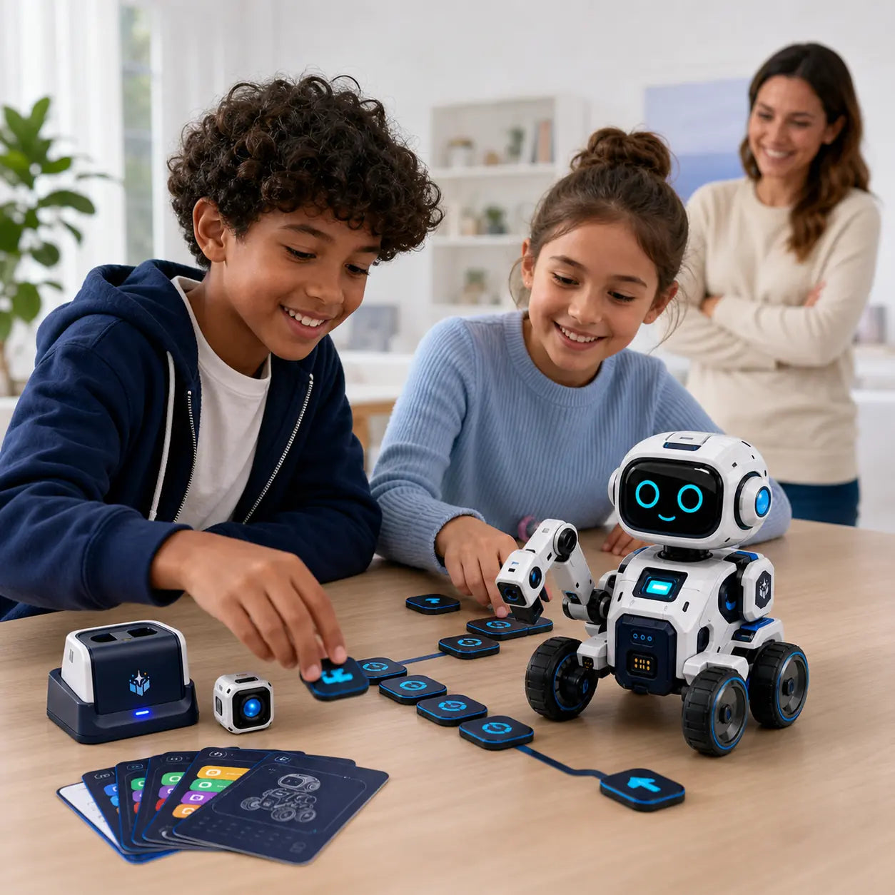 Novariqm NovaBot Explorer Kit in a creative learning setting