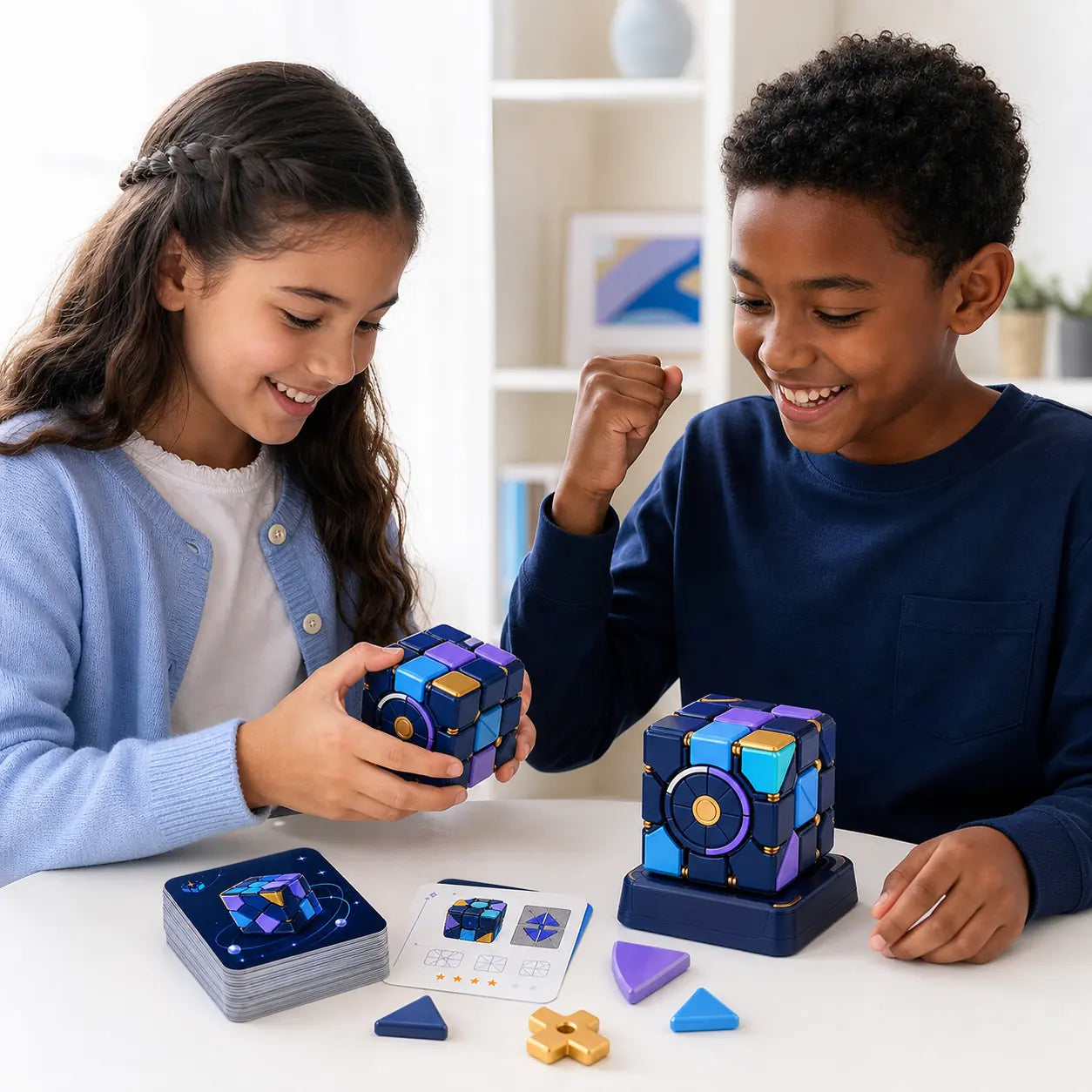 Quantum logic puzzle cube
